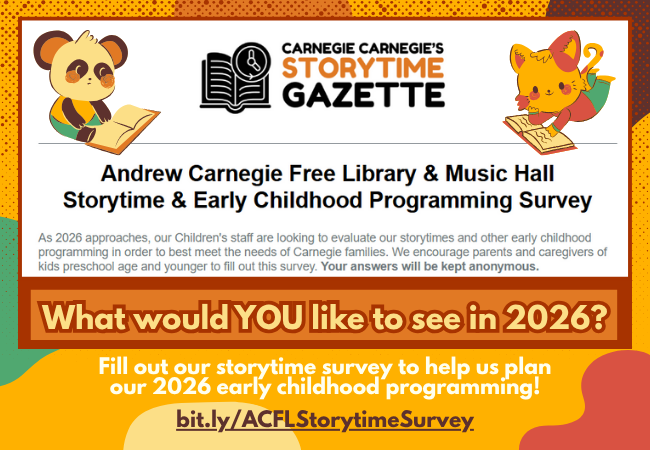 Help us plan our 2026 early childhood programming!