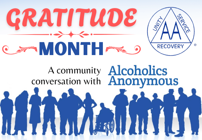 Gratitude Month: A conversation with Alcoholics Anonymous