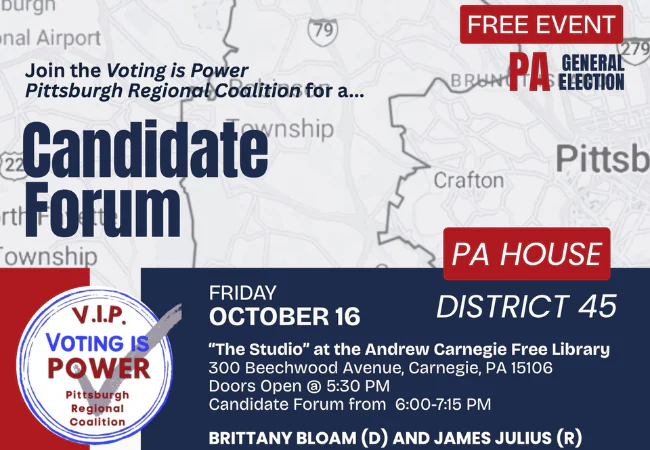 45th PA Legislative District Nonpartisan Candidate Forum